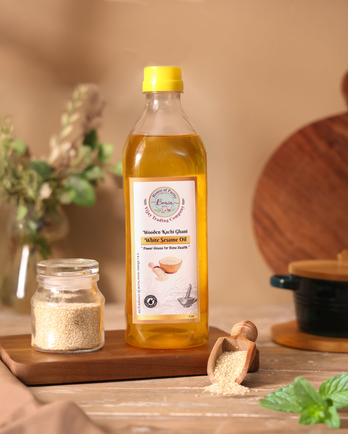 Wood Cold Pressed Sesame Oil