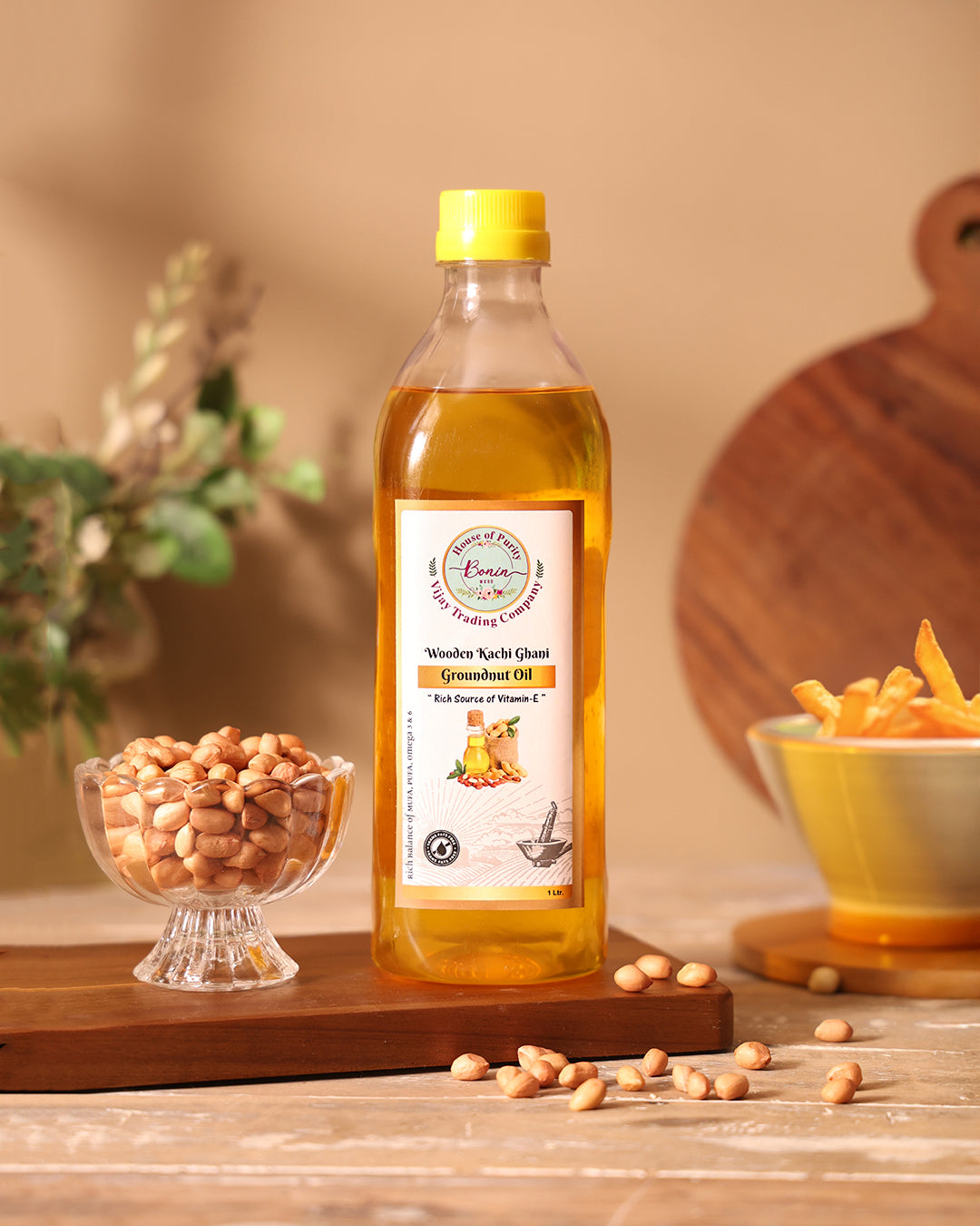 Wood Cold Pressed Groundnut OIL