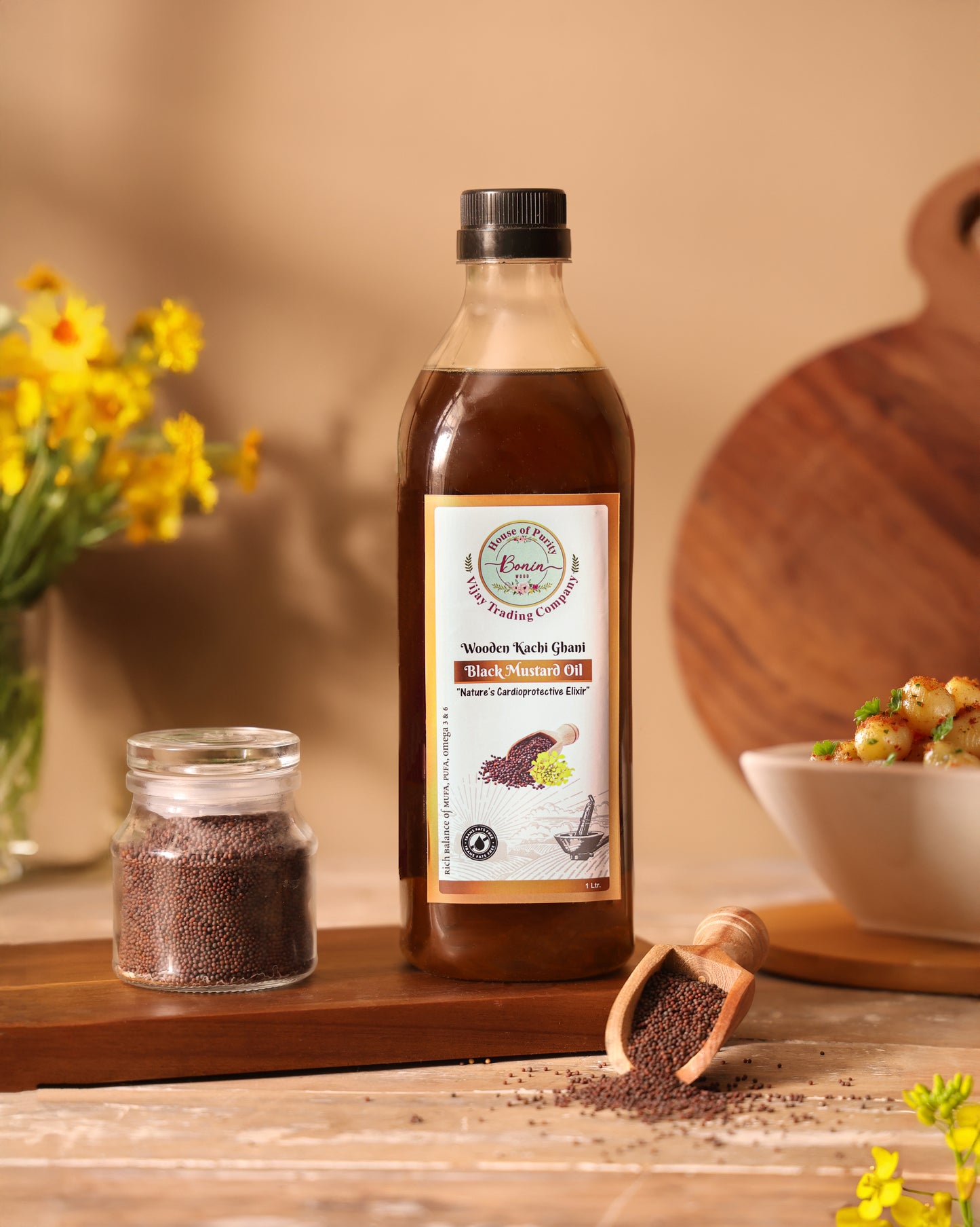 Wood Cold Pressed Black Mustard Oil
