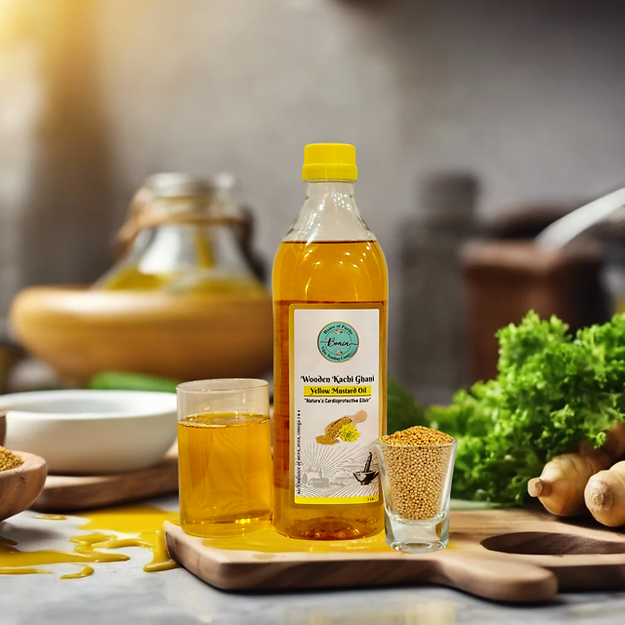 Yellow Mustard Oil 1 ltr, Groundnut Oil 1 ltr , Virgin Coconut Oil 250 ml