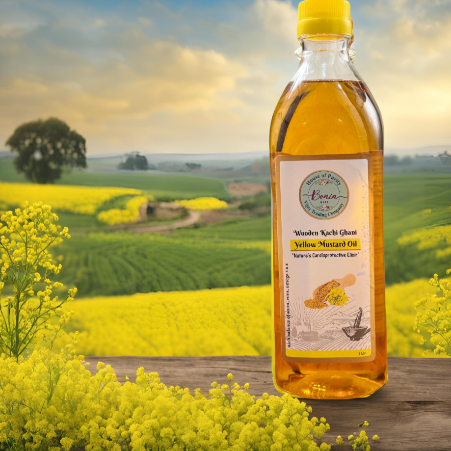 Wood Cold Pressed Yellow Mustard Oil 1 ltr