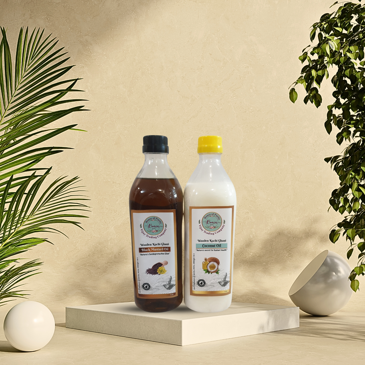 Black Mustard Oil 1 ltr , Coconut Oil 1 ltr