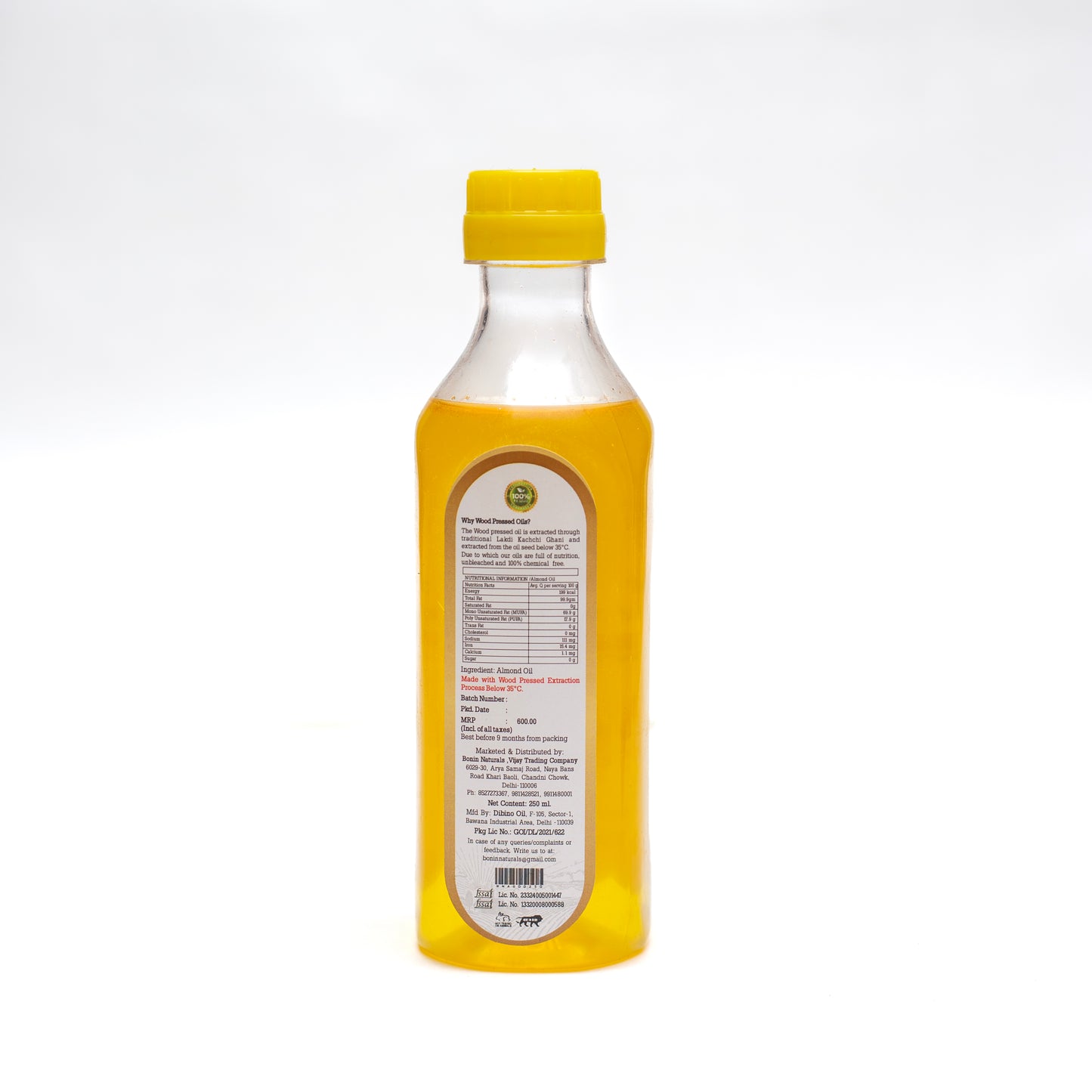 Wood Cold Pressed Almond Oil