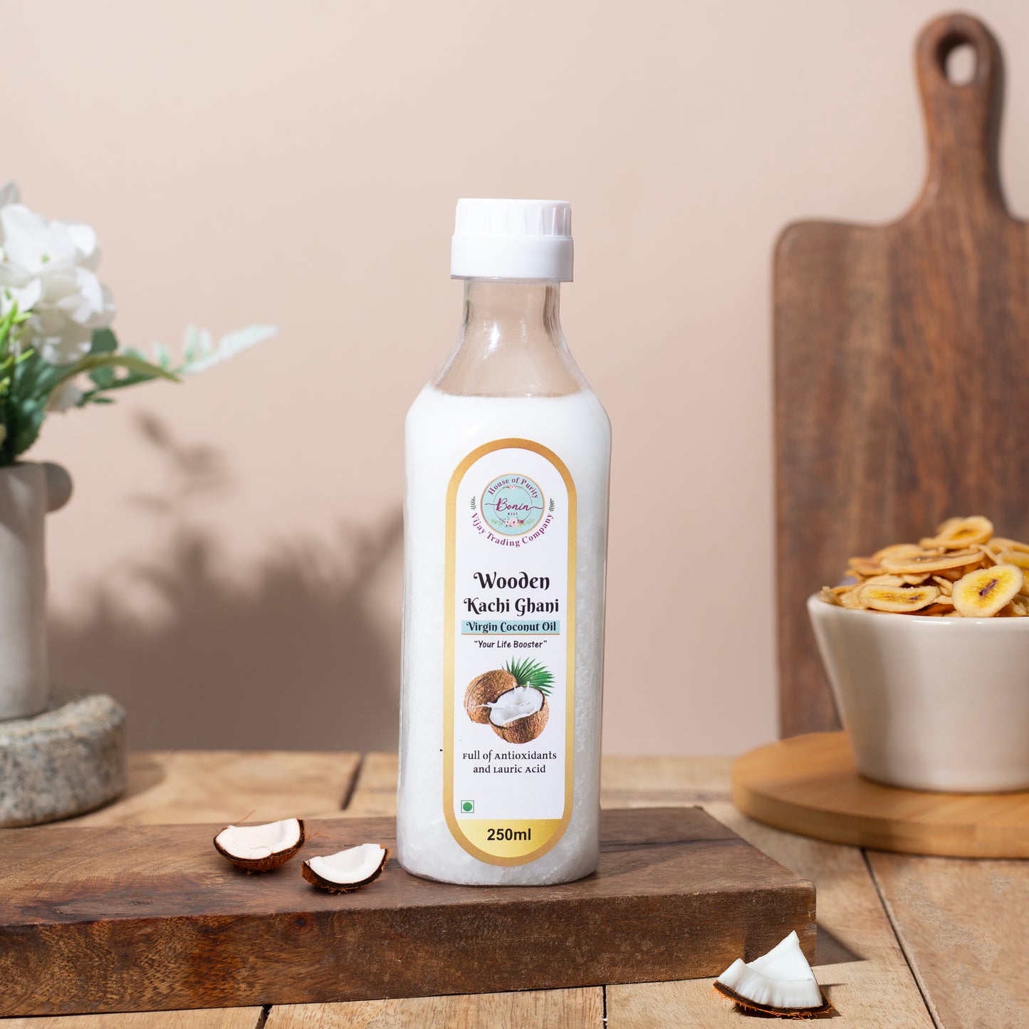 Wood Cold Pressed Virgin Coconut Oil