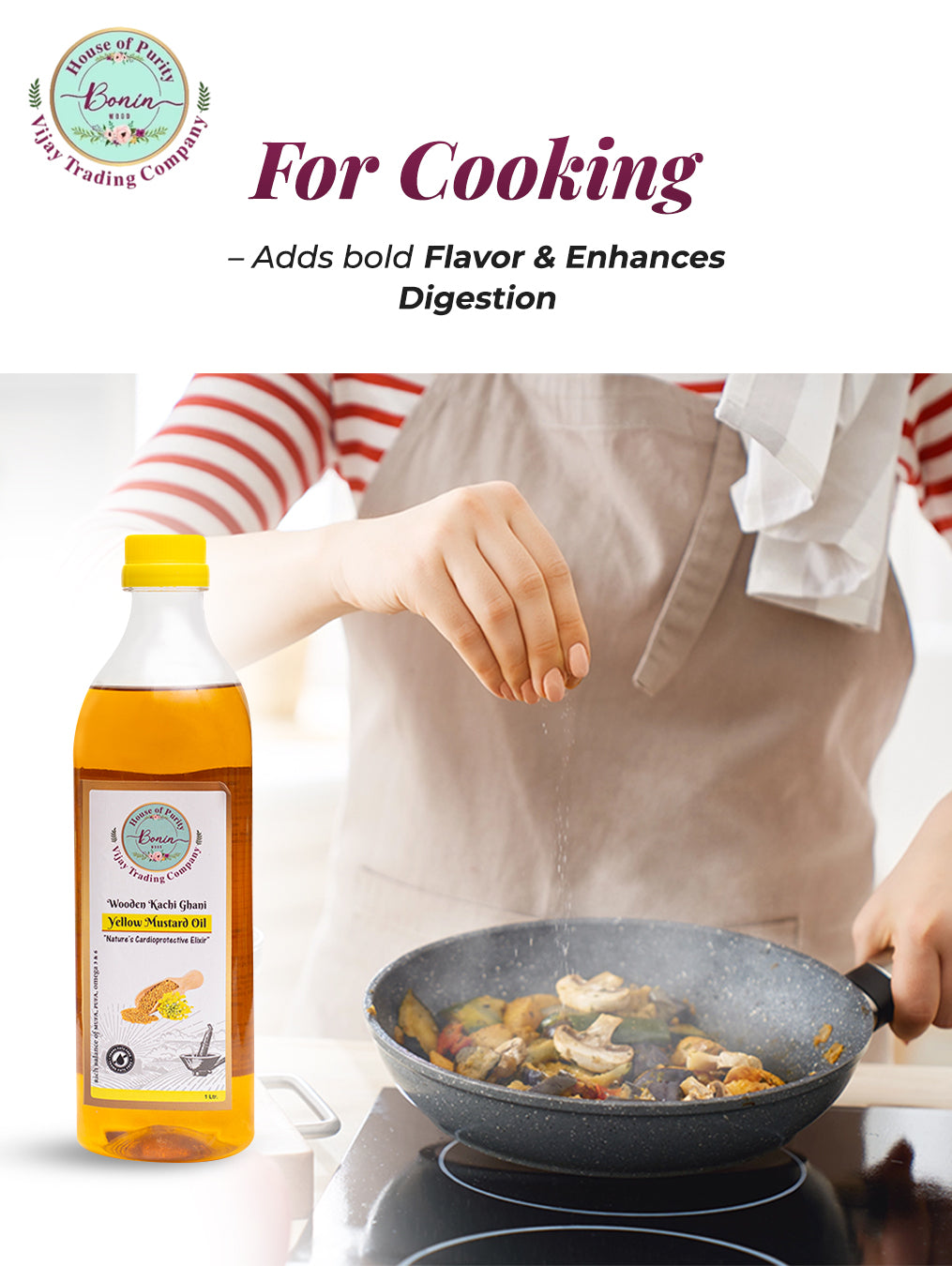 Wood Cold Pressed Yellow Mustard Oil