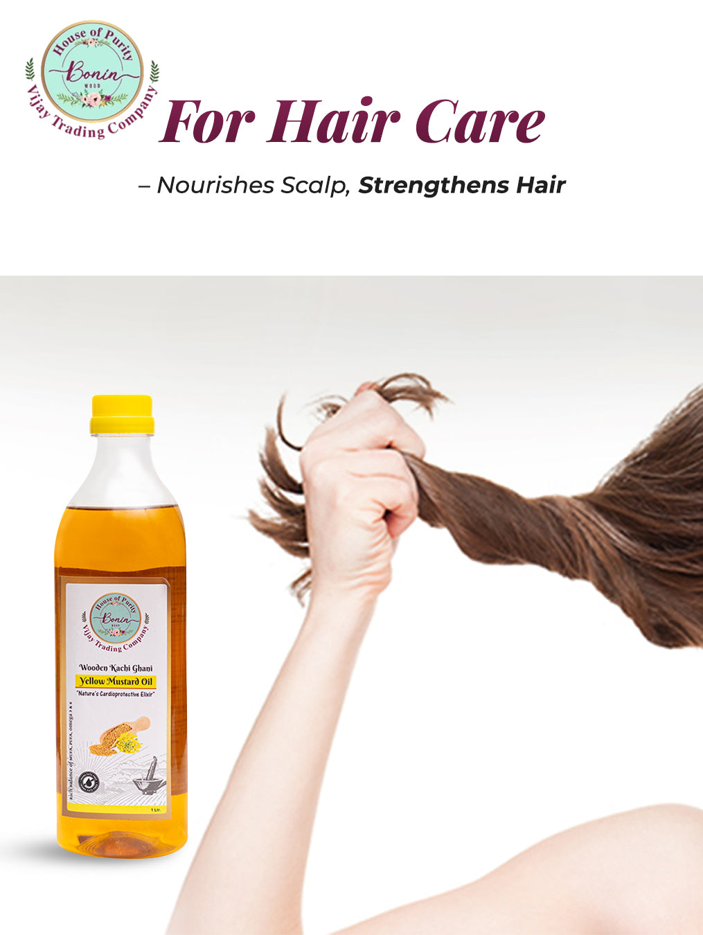 Wood Cold Pressed Yellow Mustard Oil