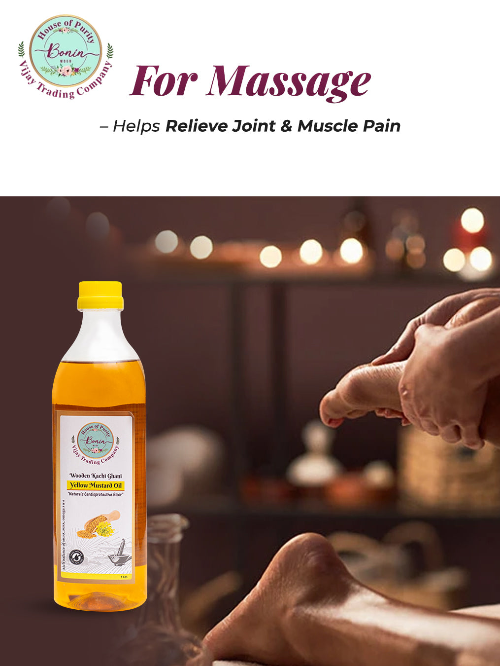 Wood Cold Pressed Yellow Mustard Oil