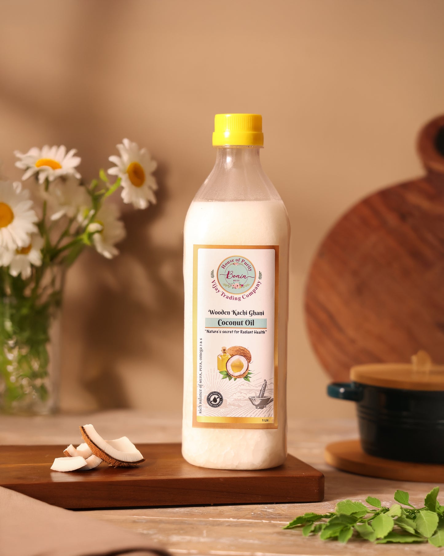 Wood Cold Pressed Coconut Oil 1ltr