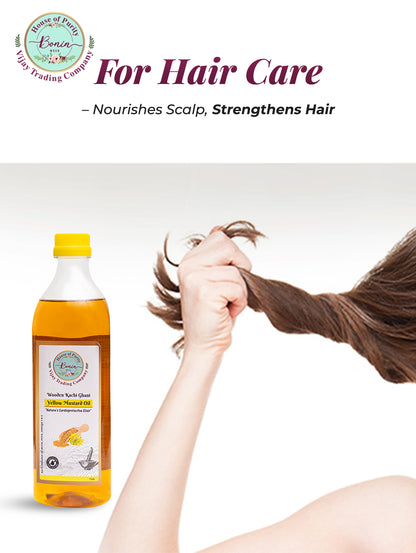 Wood Cold Pressed Yellow Mustard Oil